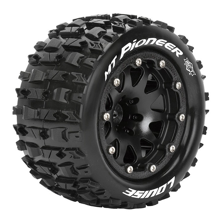Louise Däck & Fälg MT-PIONEER 1/10 Svart Beadlock (1/2) Soft MFT
