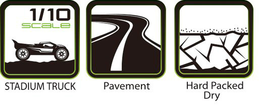 Däck & Fälg ST-ROCKET 1/10 Svart Beadlock (0) Soft MFT (2)