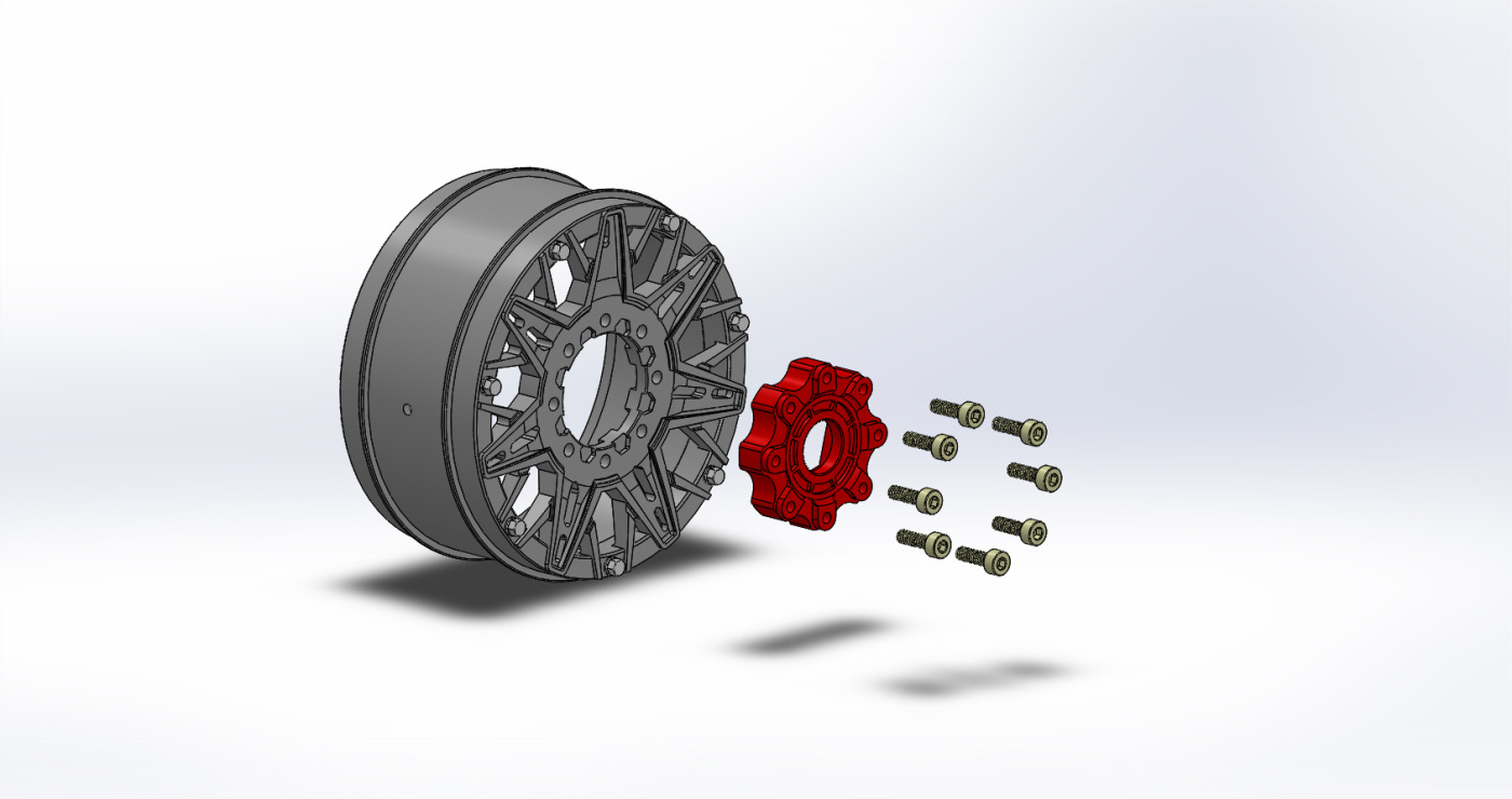 Louise Däck & Fälg B-UPHILL 1/8 Buggy Soft MFT (Lös 17mm Hex 0