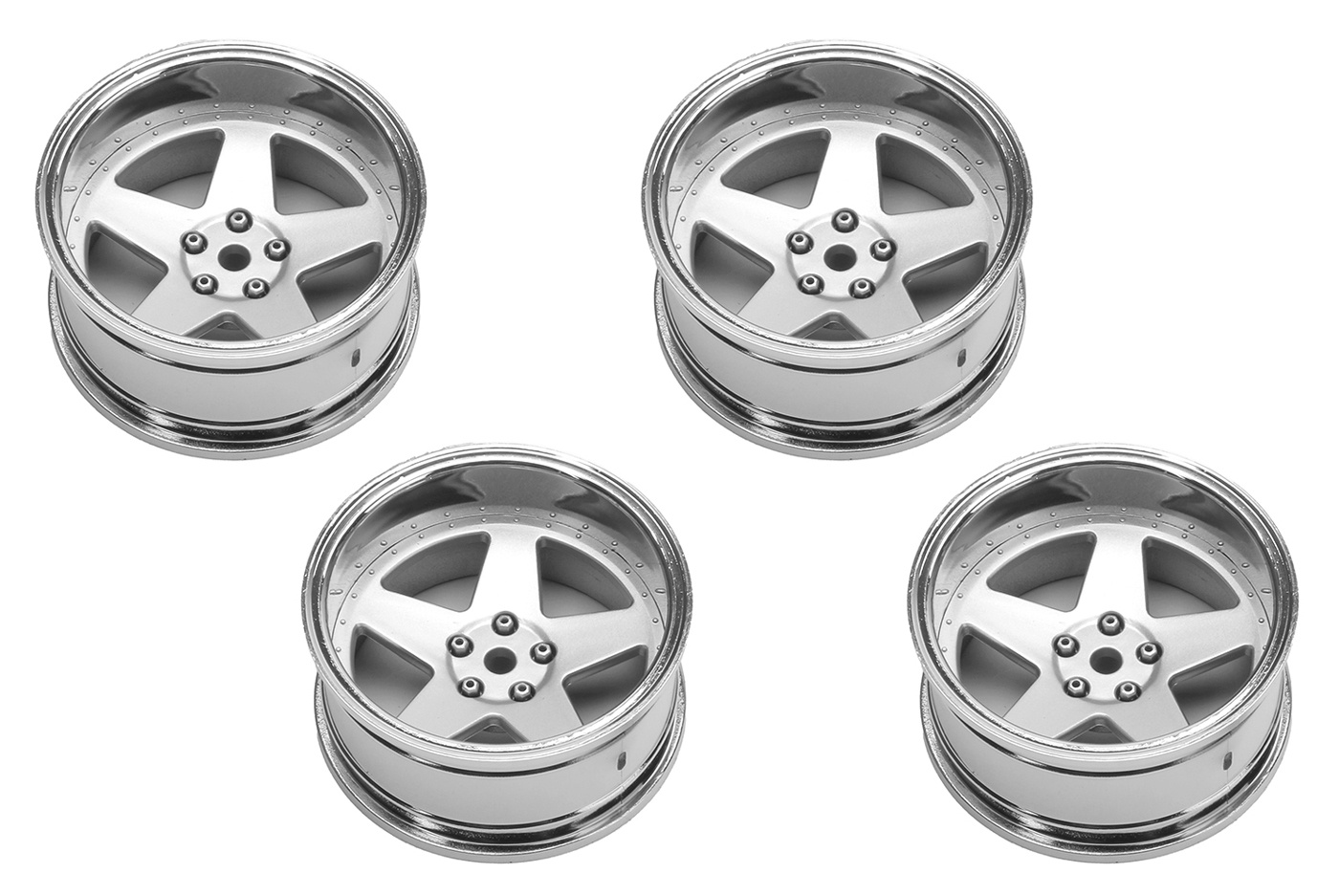 Louise Fälg Drift 5-Eker Matt Silver (2,4,6,8mm Offset) 12mm Hex (4)