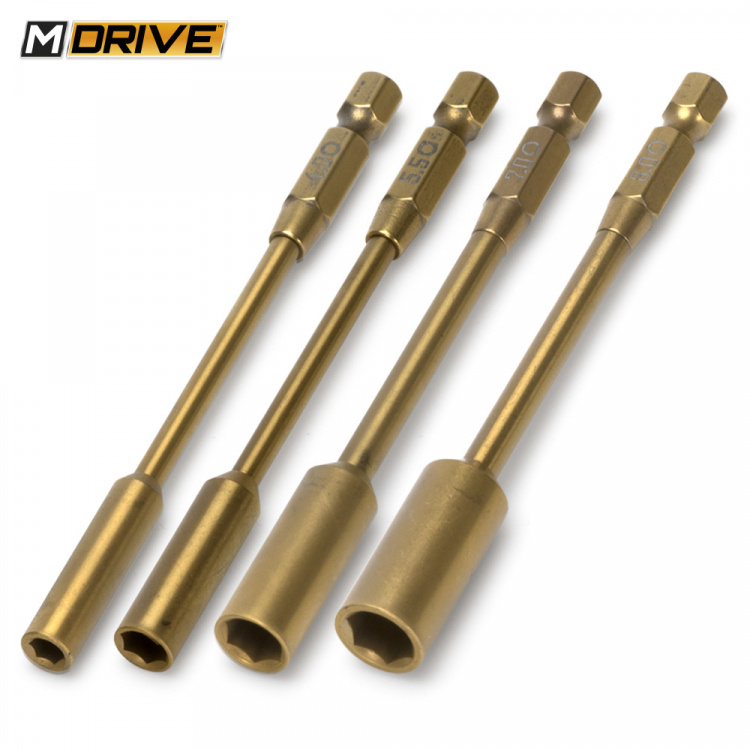 M-DRIVE Power Tool Bits Set Mutter 4, 5.5, 7 & 8mm