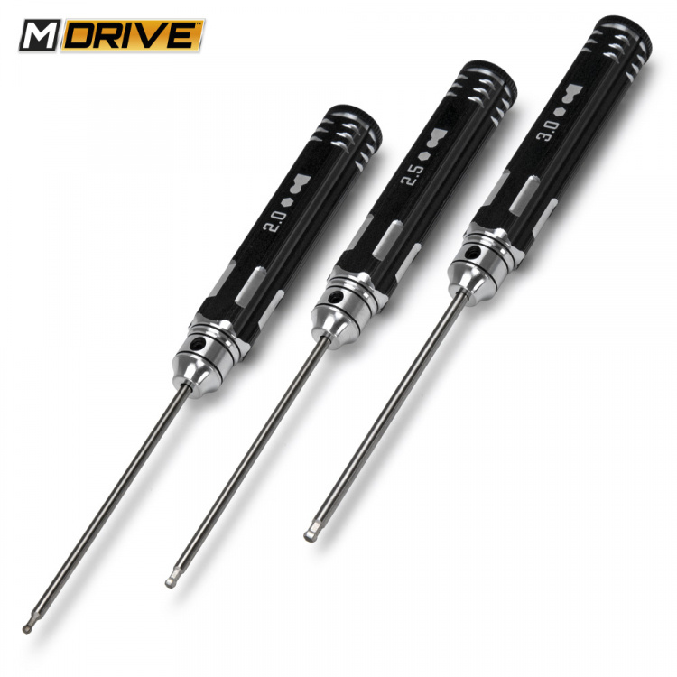 M-DRIVE Insexnyckel med Kula Set - 2, 2.5 & 3mm