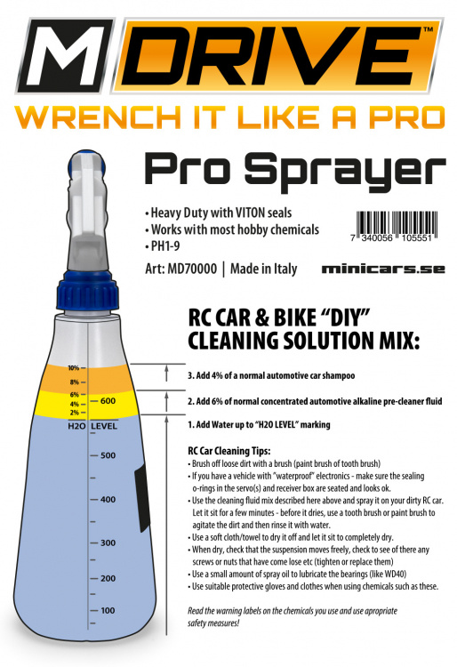 M-DRIVE Pro Sprayer Flaska 600ml VITON