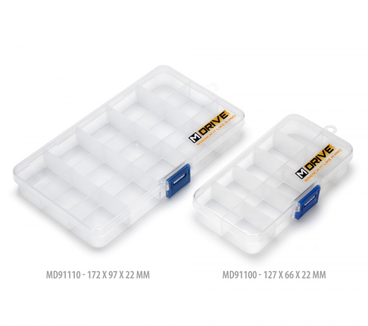 M-Drive Skruv & Mutter Låda 10-fack - 127x66x22mm