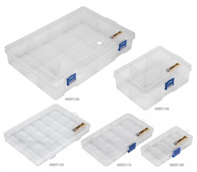 M-Drive Skruv & Mutter Låda 15-fack - 172x97x22mm