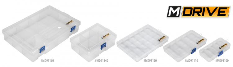 M-Drive Skruv & Mutter Låda 15-fack - 172x97x22mm