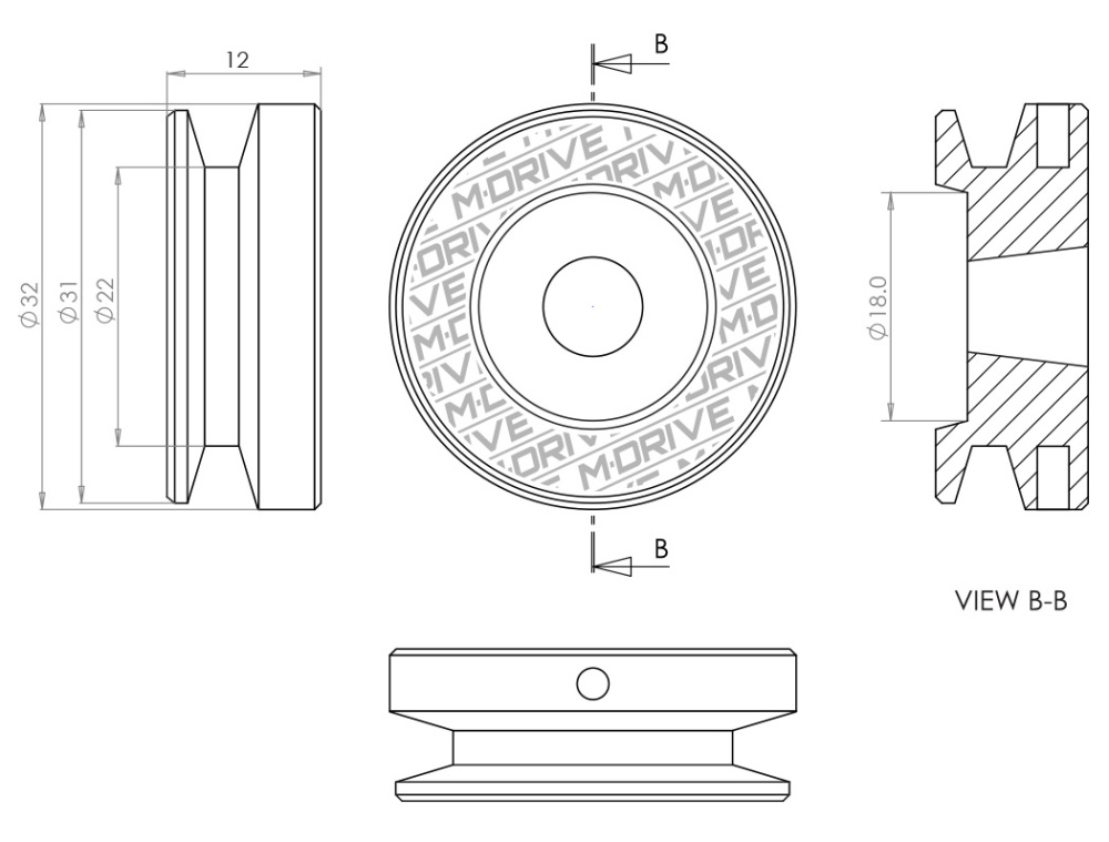 M-Drive Svänghjul R21 Marin Direktdrift Kort