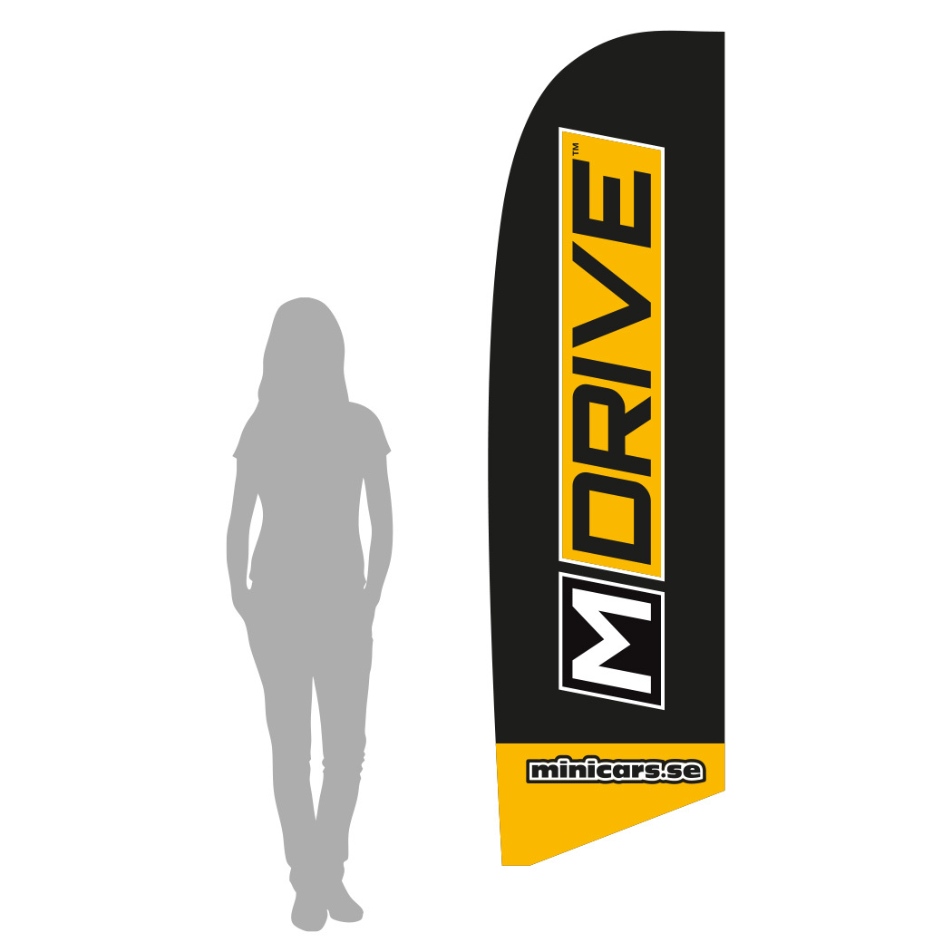 Beachflagga M-Drive - S 250cm
