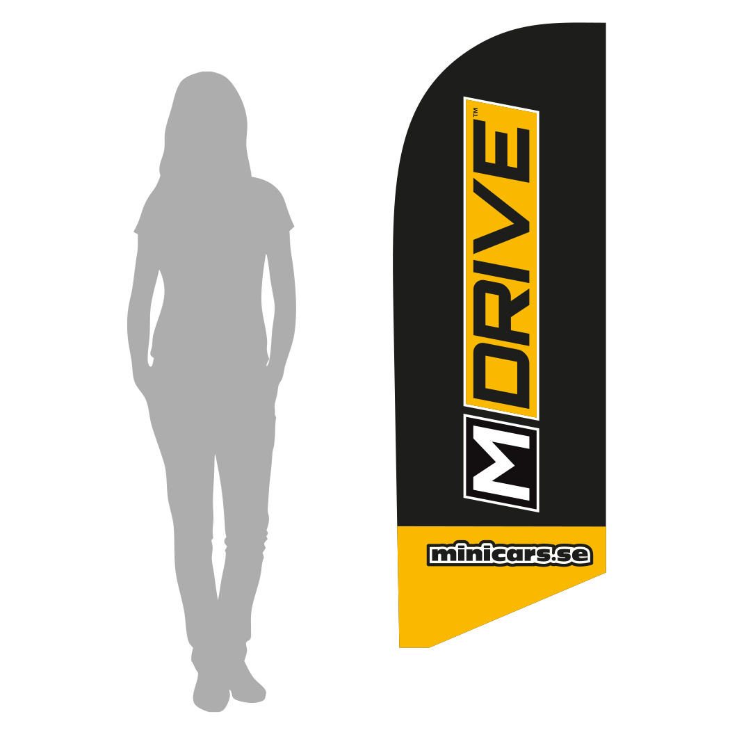 Beachflagga M-Drive - XS 180cm