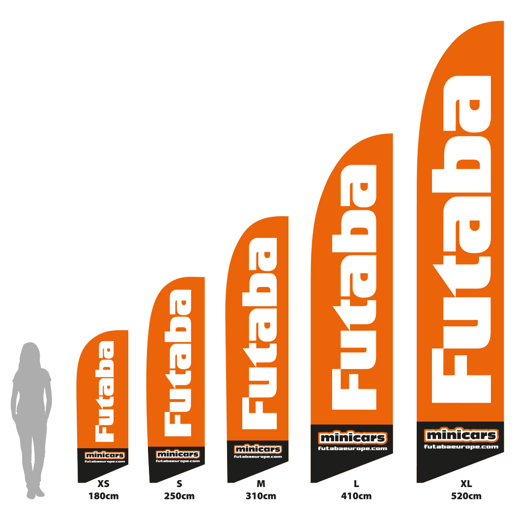 Beachflagga Futaba - XL 520cm