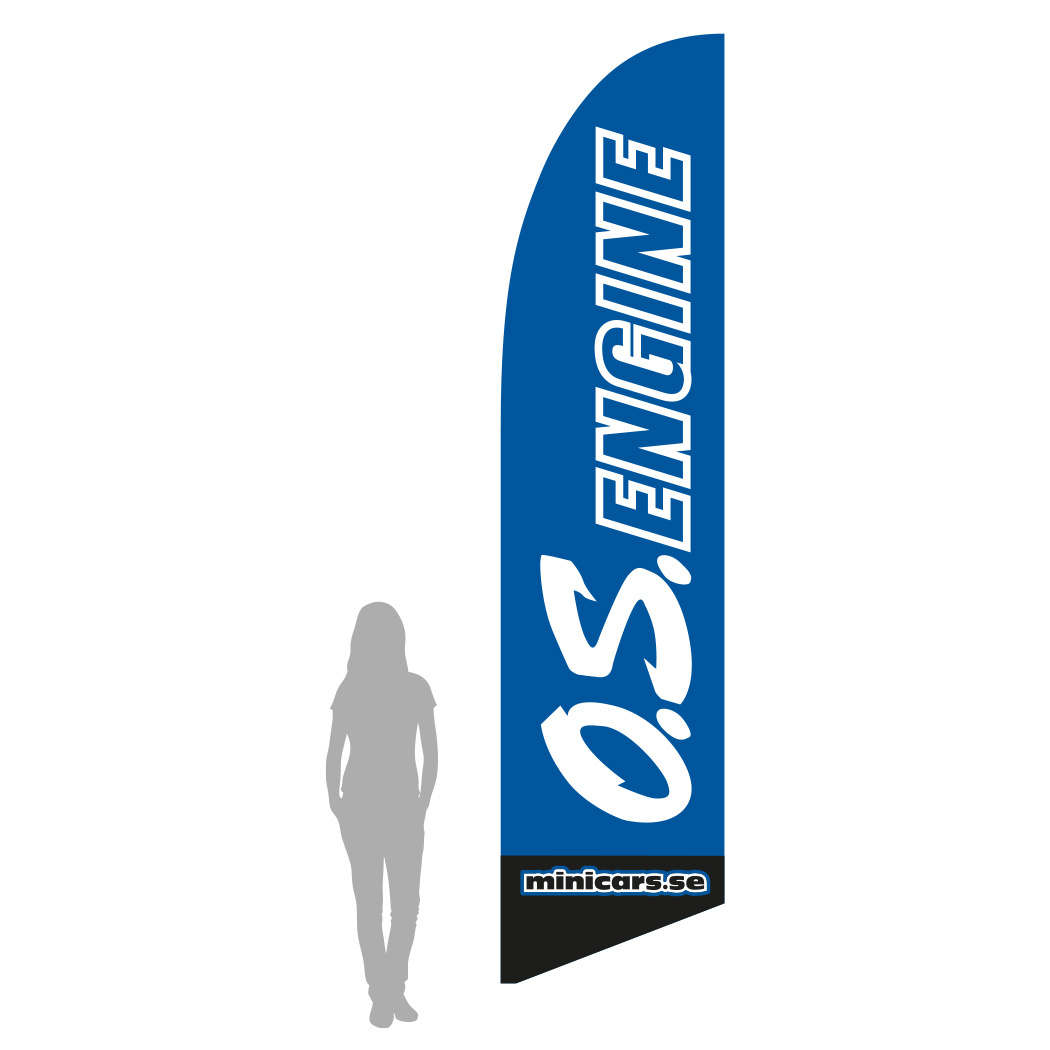 Beachflagga O.S.Engine - L 410cm