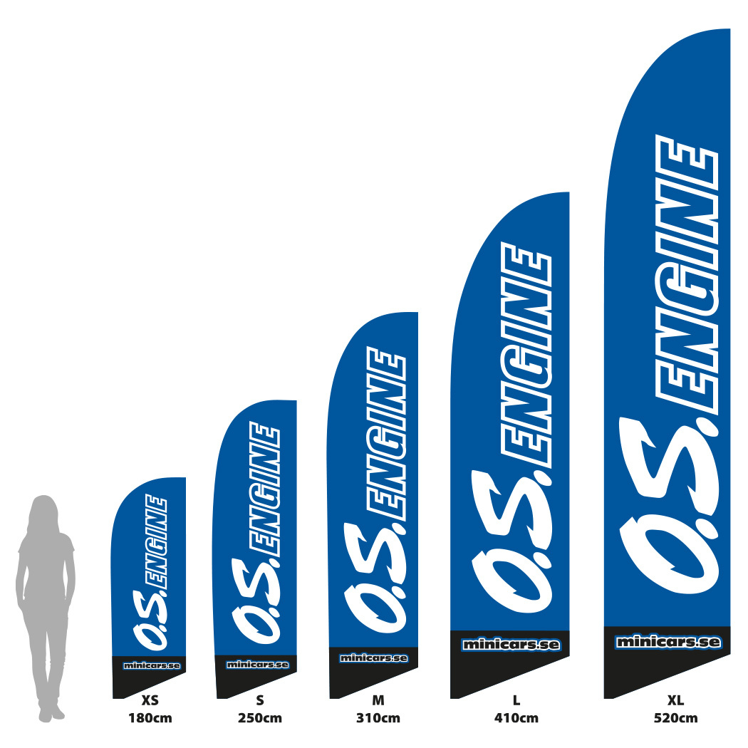 Beachflagga O.S.Engine - XS 180cm