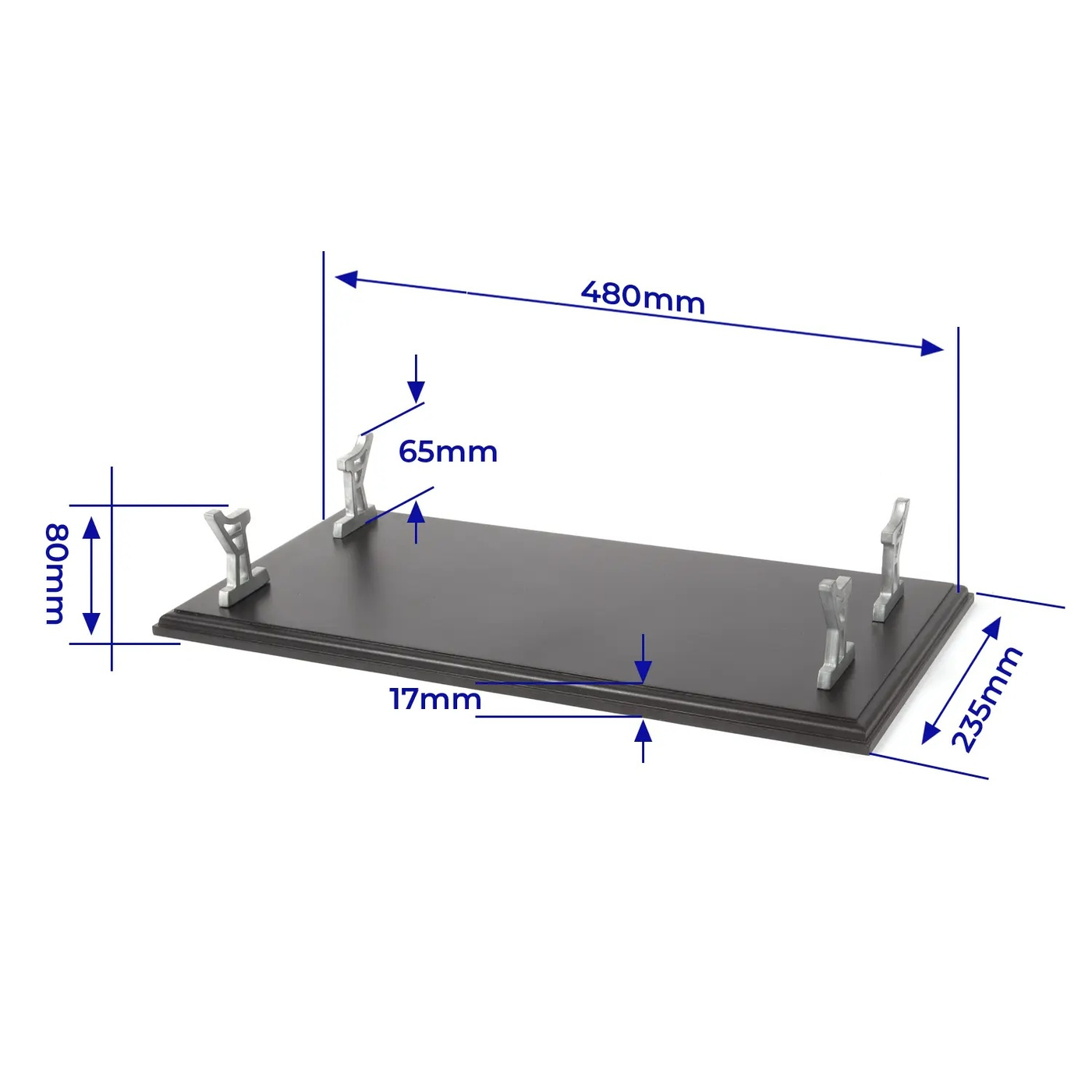 OcCre Display-platta 480x235mm Svart med stöd för USS Missouri