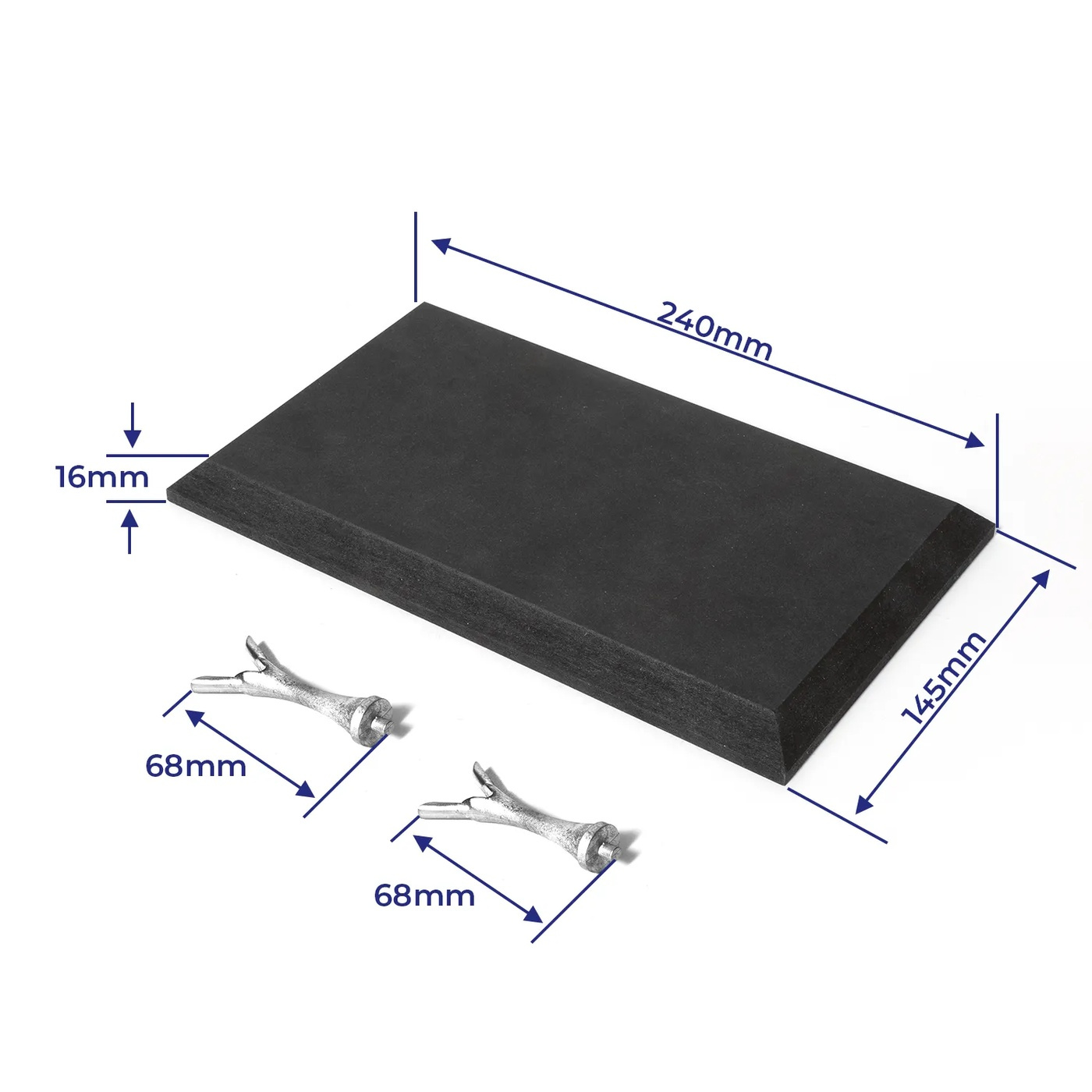 OcCre Display-platta 240x125mm Svart med stöd för America 1851 America´s Cup