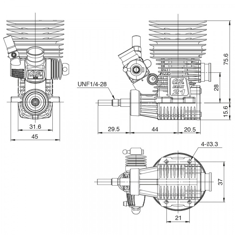 O.S. MAX-R21 On-Road