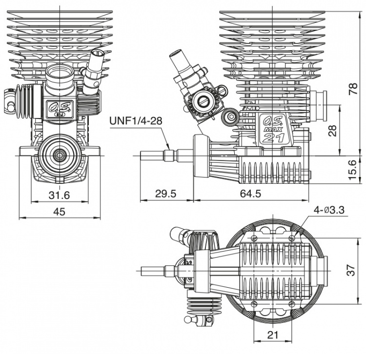 O.S. SPEED B21 Adam Drake 3 Off-Road Motor