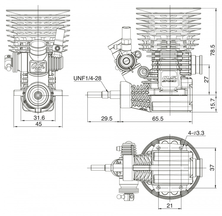 O.S.SPEED B2105 Combo Set