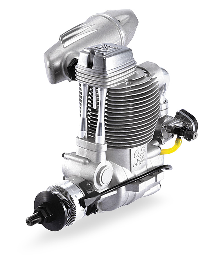 O.S. GF30II 30cc 4-Takts Bensinmotor med Ljuddämpare