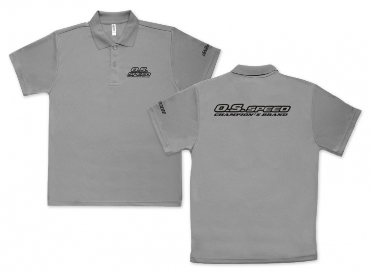 O.S.SPEED Dry Polo Shirt 2023 Grå XL