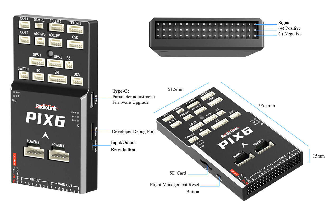RadioLink PIX6 Flight Controller