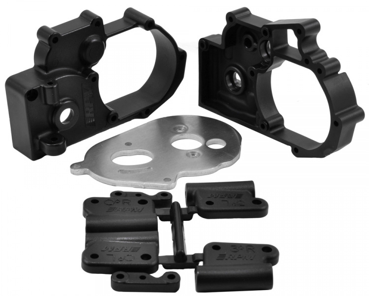 RPM Växellådshus & Fästen Svart 2WD Bandit, Rustler, Stampede, Slash