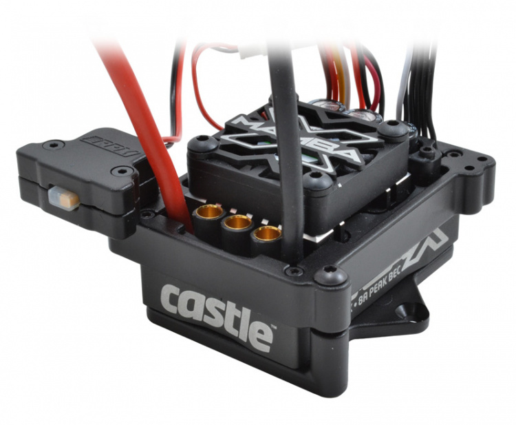 RPM Hållare Svart Castle Mamba-X Traxxas 1/10