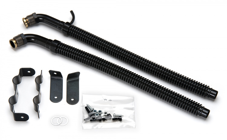 Ljuddämpare komplett vänster -höger med fäste FA-300 Twin