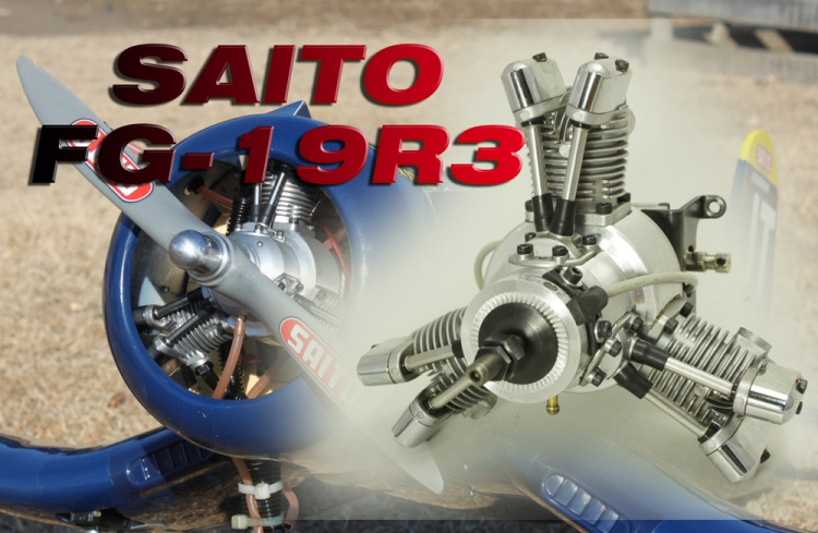 FG-19R3 19cc 4-takts 3-cyl Stjärnmotor Bensin