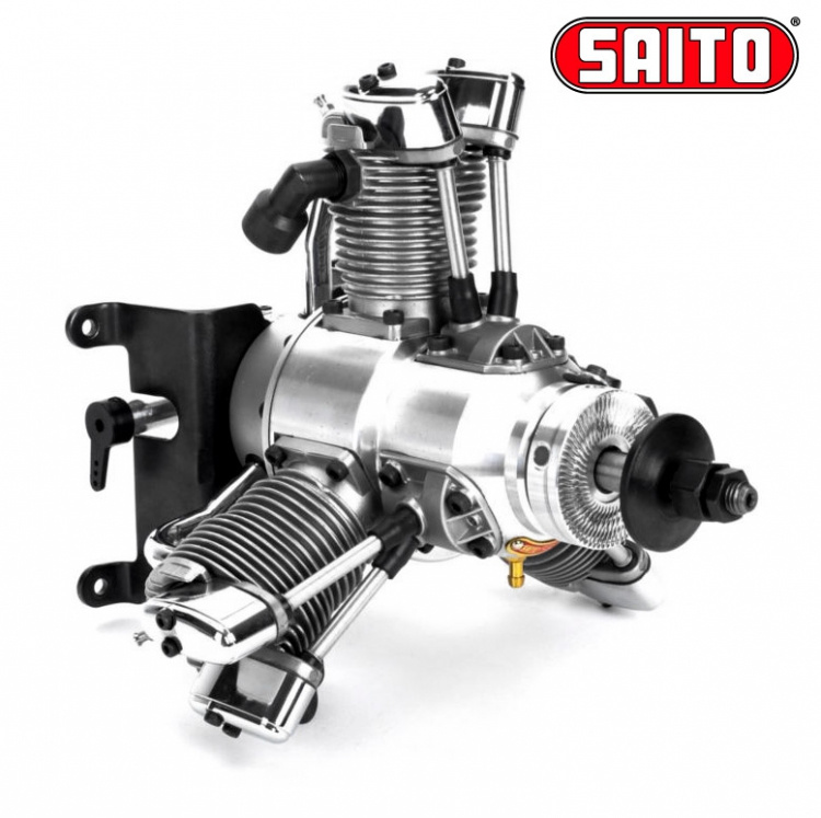 Saito FG-33R3 33cc 4-takts 3-cyl Stjärnmotor Bensin