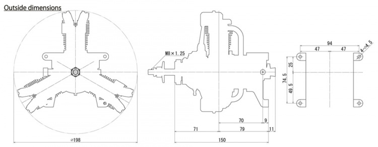 Saito FG-33R3 33cc 4-takts 3-cyl Stjärnmotor Bensin