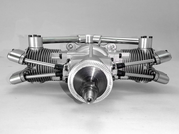 Saito FG-41TS 41cc 4-takts Twin Bensinmotor