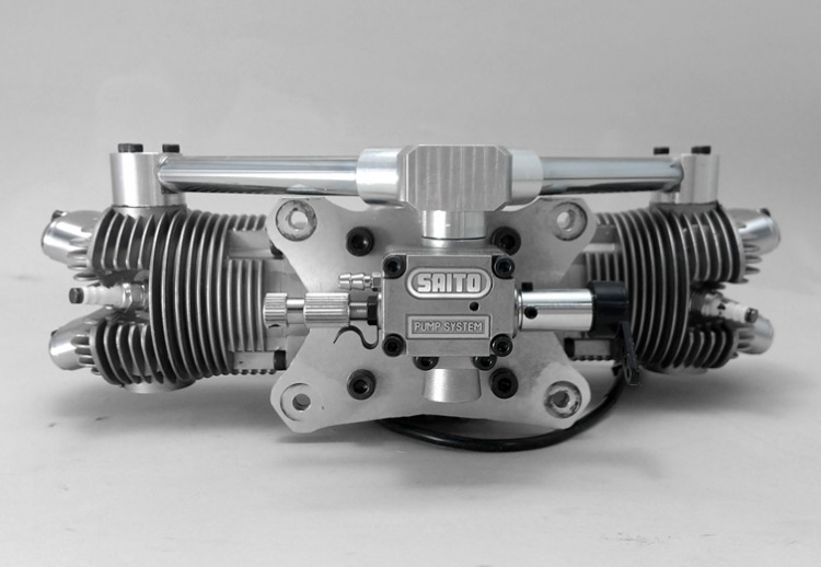 Saito FG-41TS 41cc 4-takts Twin Bensinmotor