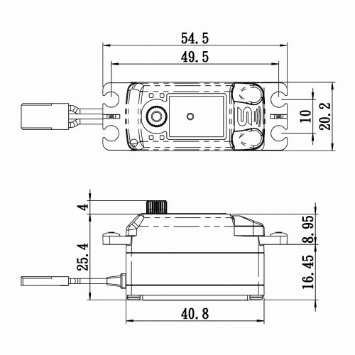 Savöx SB-2265MG Servo 13Kg 0.08s HV BL Metalldrev Lågt