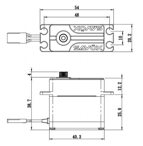 Savöx SB-2280SG Servo 50Kg 0.14s HV Alu Brushless