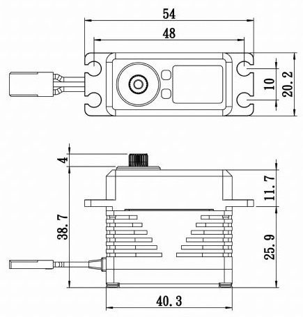 Savöx SB-2295SG Servo 32Kg 0.06s HV Alu Brushless