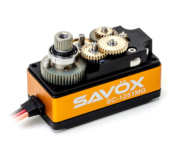 Savöx SC-1251MG Plus Servo 9Kg 0.09s Alu Coreless Metalldrev Lågt