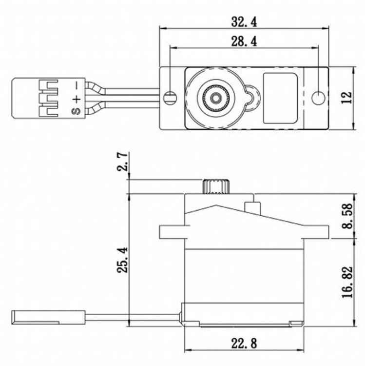 Savöx SH-0253 Plus Servo 2.2Kg 0.09s Alu Mikro