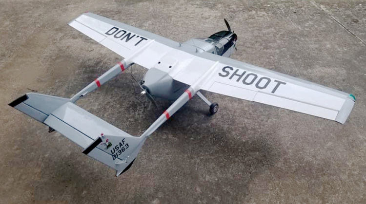 Seagull Cessna O-A2 Skymaster Militär 195cm .36-.46