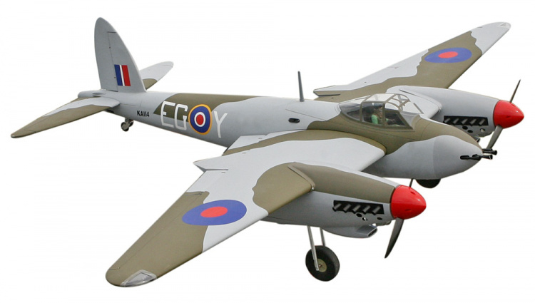 Seagull De-Havilland Mosquito Twin 2m 7.5-9cc ARF
