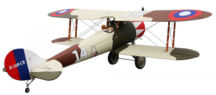 Seagull Nieuport 28 Replica Dubbeldeckare 1.7m 20-26cc ARF