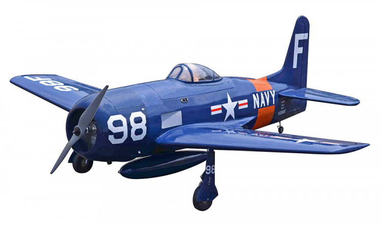 Seagull Grumman F8F Bearcat Navy 33cc Bensin ARF