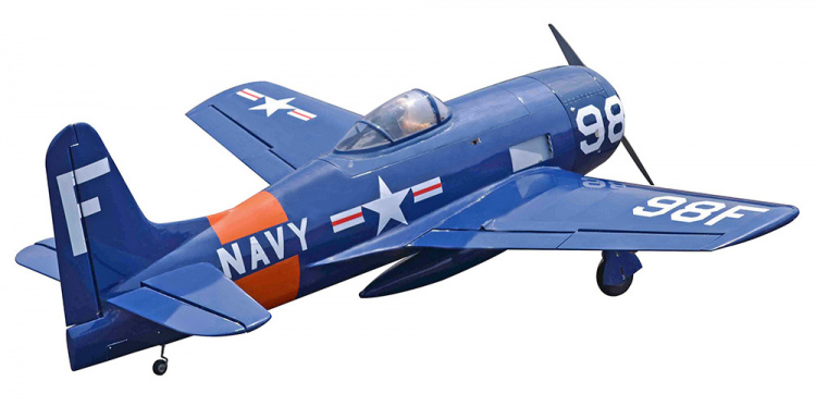 Seagull Grumman F8F Bearcat Navy 33cc Bensin ARF