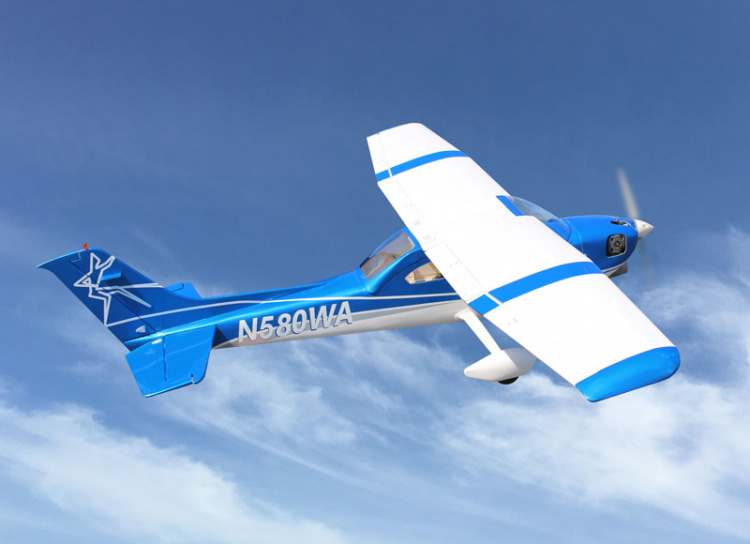 Cessna Turbo Skylane 182 1745mm 46-55 ARF Pearl Blå