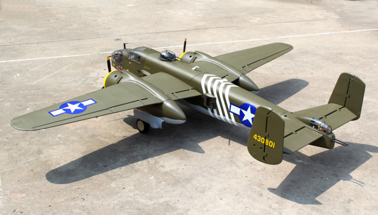 Seagull Mitchell B-25 20cc Gas med Infällbara Landställ ARF