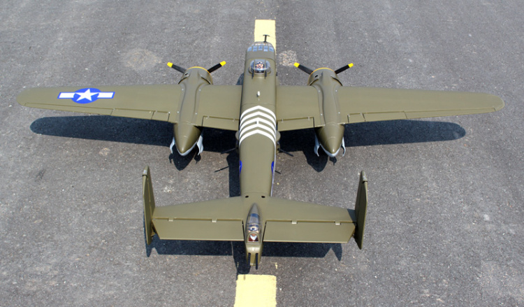 Seagull Mitchell B-25 20cc Gas med Infällbara Landställ ARF