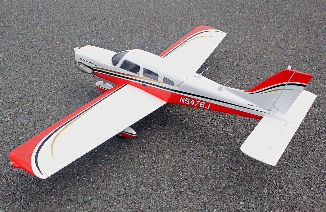 Seagull Piper Cherokee 153cm 10-15cc Röd ARF