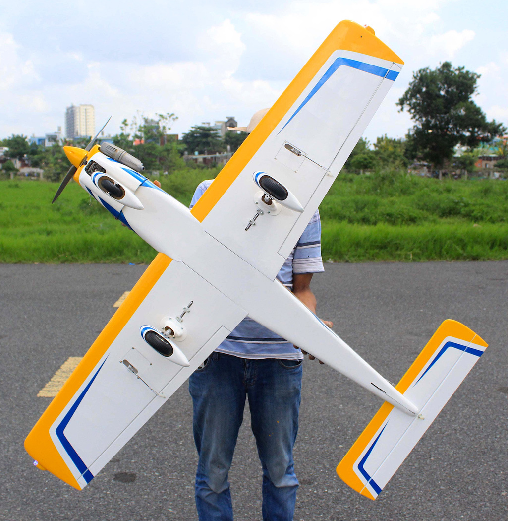 Seagull Piper Cherokee 153cm 10-15cc Gul ARF