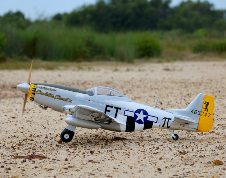 North American P-51D Charlotte Chariot II 35cc 180cm Ellandsställ