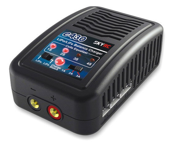 SkyRC e430 laddare LiPo/LiFe 2-4S, 30W 240VAC