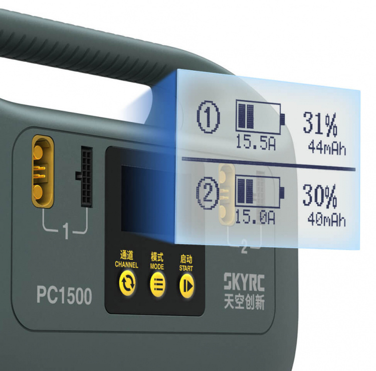 SkyRC PC1500 Laddare LiPo/LiHV 12S/14S 9A/25A 1500W 220AC